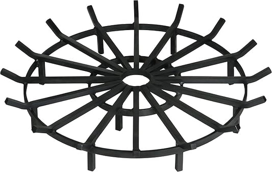 SteelFreak Super Heavy Duty Wagon Wheel Firewood Grate for Fire Pit - Made in The USA (36 Inch)