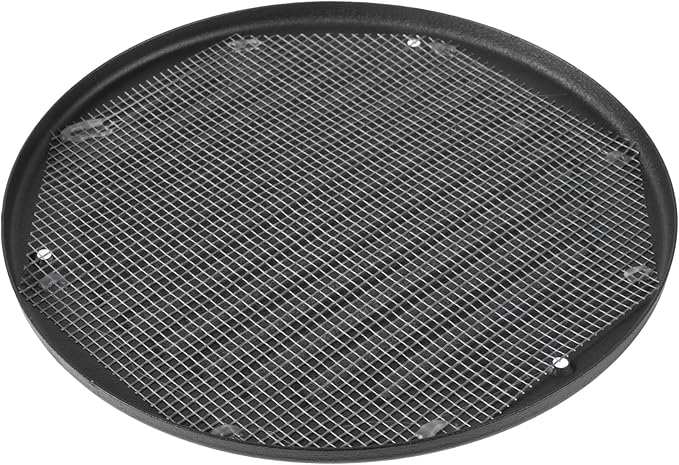 Round Ventilation Grille / 6'' Inch Inside Measurement/Black Metal Air Vent Louver - Inside/Outside use - / 7.25" Inch Outer Measurement