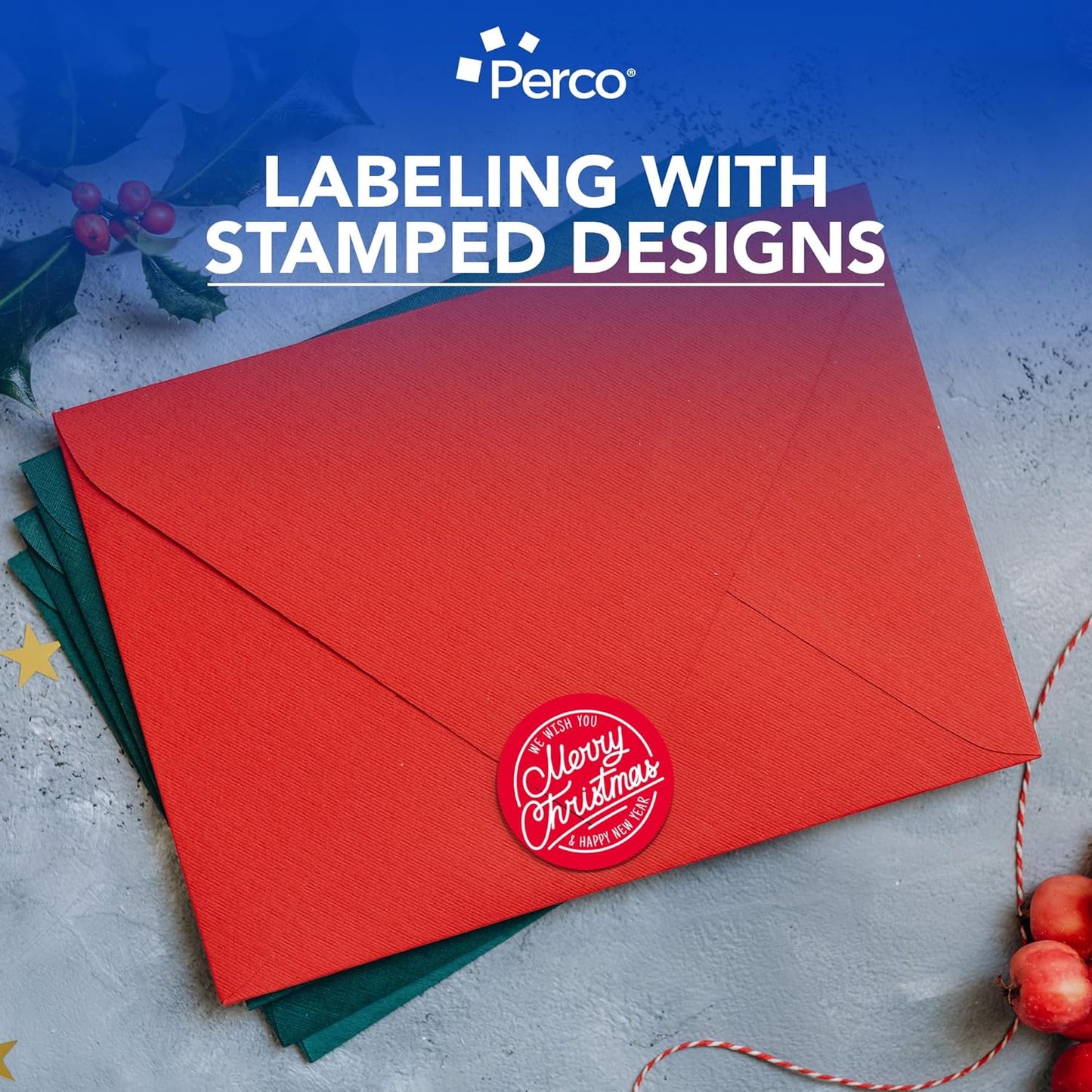 Perco Red 3-Inch Perforated Circle Dot Sticker Labels — 10 Rolls, 5,000 Round Stickers — with Permanent Adhesive for Moving Boxes, Sale Signage, Displays, Status Messaging—Made in USA