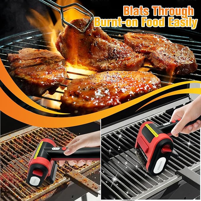 Grill Cleaner for Outdoor Grill, Electric Grill Brush for Grill