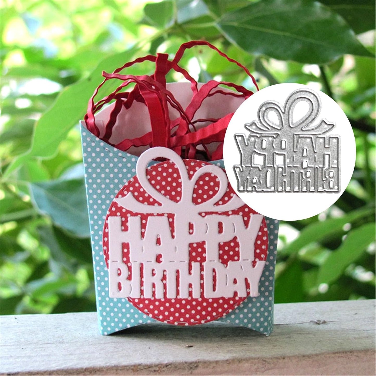 Cutting Dies Metal Stencils Scrapbooking Tools DIY Embossing Template for Paper Card Making Album Arts Crafts Supplies (Happy Birthday-5.3x5.2cm)