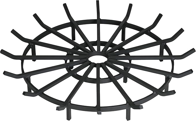 SteelFreak Heavy Duty Wagon Wheel Firewood Grate for Fire Pit - Made in The USA (36 Inch)