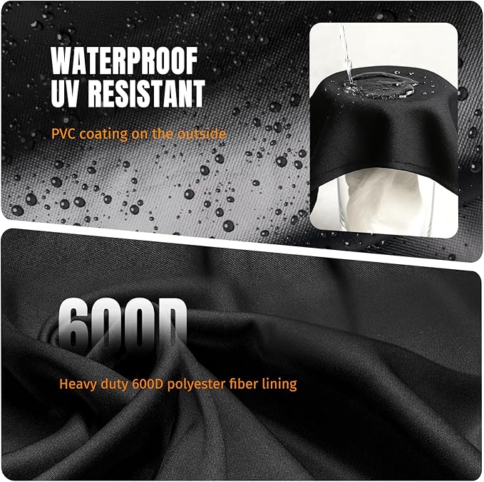 SHINESTAR Square Fire Pit Cover, Fits for 28-32 Inch Fire Pit Table, Waterproof and Windproof, 32 x 32 x 24 Inches, Black