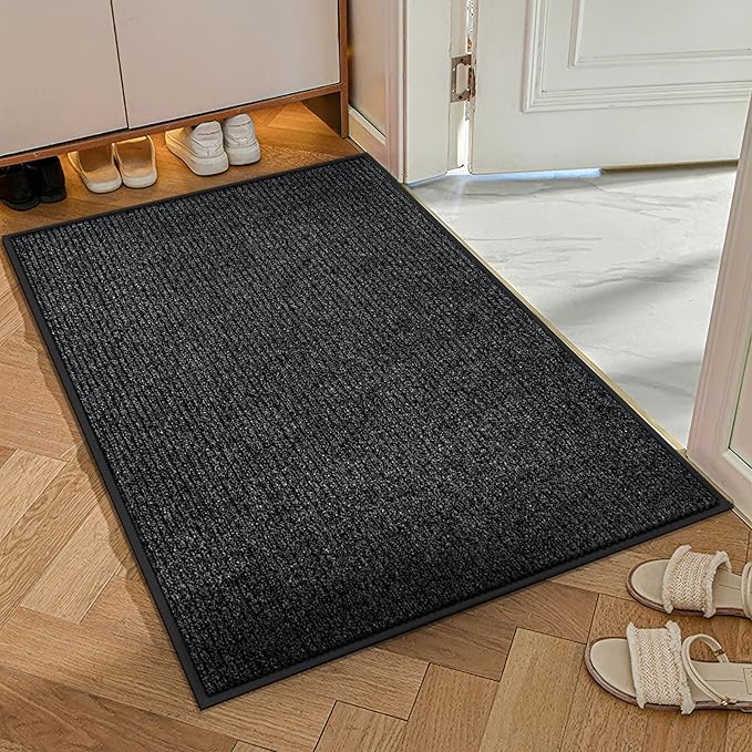 Azadx 2'x3' Front Door Mat Heavy Duty Indoor Outdoor Door Mat Non-Slip Backing Doormat for Entryway Stain and Fade Resistant Commercial Floor Mats Entry Mat Low Profile Welcome Door Mats