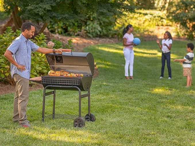 MixRBBQ 20 inch Ash pan with 2pcs Fire Grate Hanger for Chargriller 5050, 5072, 5650, 2123 Charcoal Grills, Char-Griller Model 200157(20" x 12 3/4"), Replacement Part 20" Drip Pan
