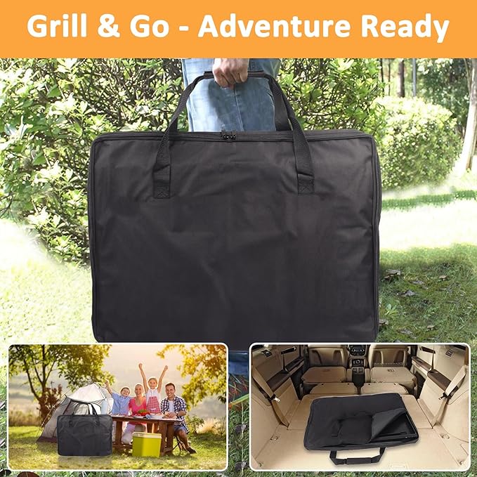 7035 Griddle Cover for Weber Spirit 300 Series Griddle Carry Bag, Waterproof Flat Top Griddle Cover for Weber Genesis 300 Series Griddles, 600D Portable Full-Size Storage Bag for Spirit Griddle Insert