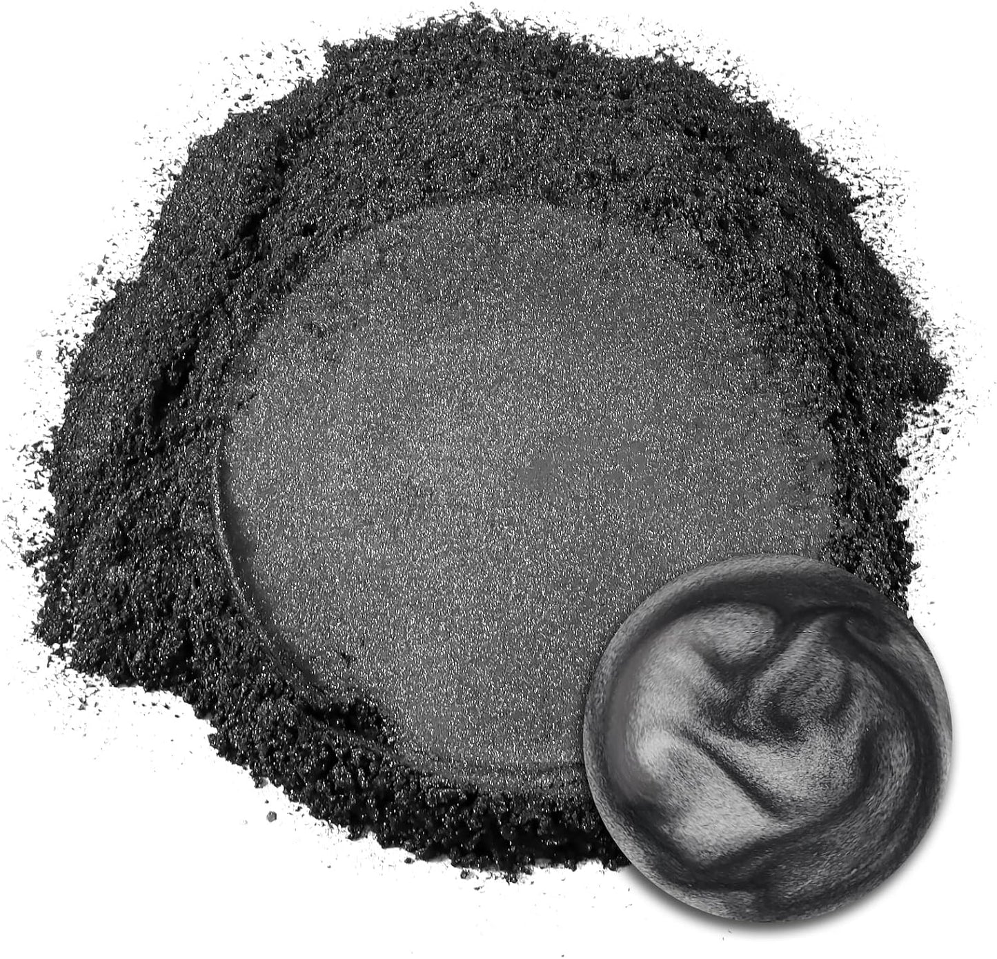 Ceya Mica Powder, 5.3oz/ 150g Black Pearlescent Effect Colorant Pigment Powder for Epoxy Resin, Tumblers, Slime Bath Bomb, Soap Dye, Slime, Candle Making, Resin Crafting, Paint, Jewelry, Nail Polish