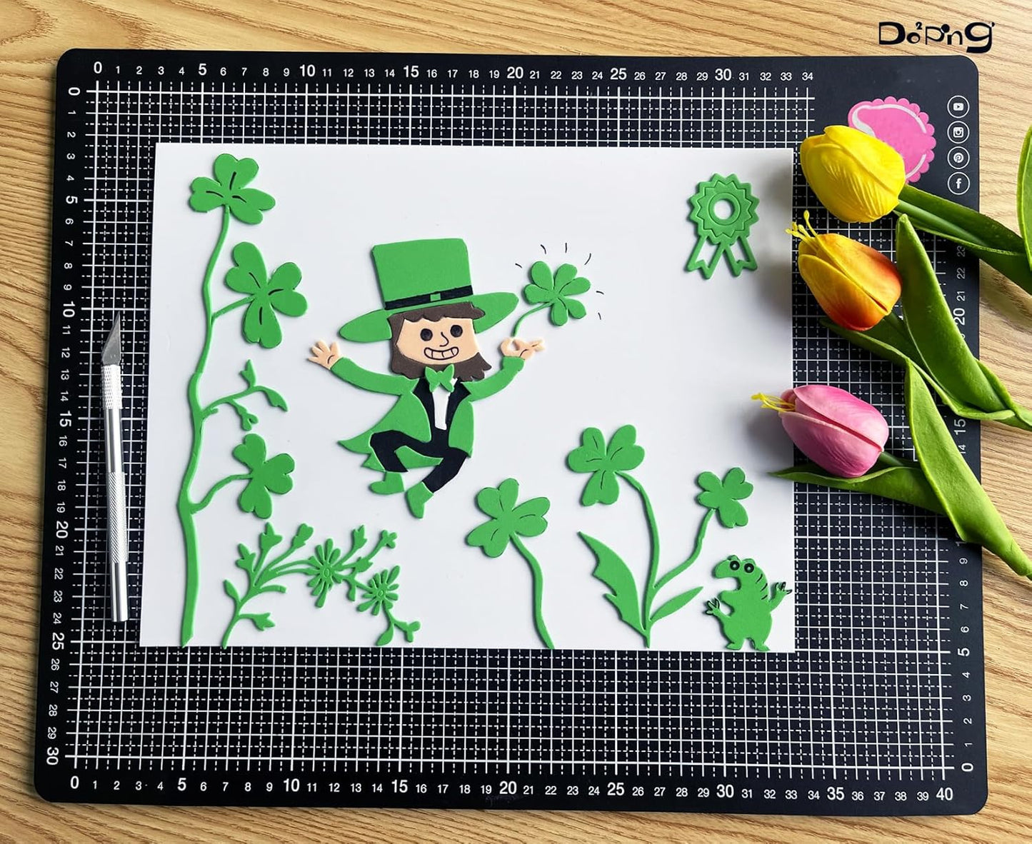 MEARCOOH Green Foam Sheets Crafts 9x12 Inch 2mm Eva Color Craft Foam Paper for Crafts Project Preschoolers Classroom Scrapbooking DIY Cosplay(10 Sheets)