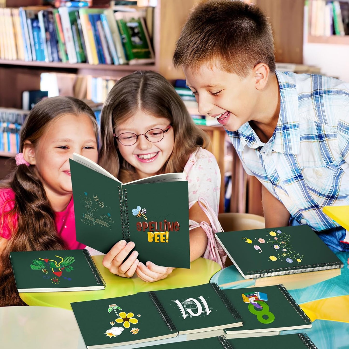 Yahenda 108 Pcs Spiral Notebook Bulk A5 Journal Lined 8.3'' x 5.5'' Writing Composition Paper Small Notepad Subject Notebook for Students Office Business Back to School Supplies (Deep Green)