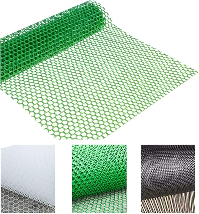 39.3″ x 32.8′ Chicken Mesh Fence Roll Versatile Plastic Fencing Netting Heavy Duty Balcony Protection Safety Mesh Easy Cut for Home Décor Gardening Poultry Barrier(Size:1x30M - Mesh 1.2cm,Color:Green)