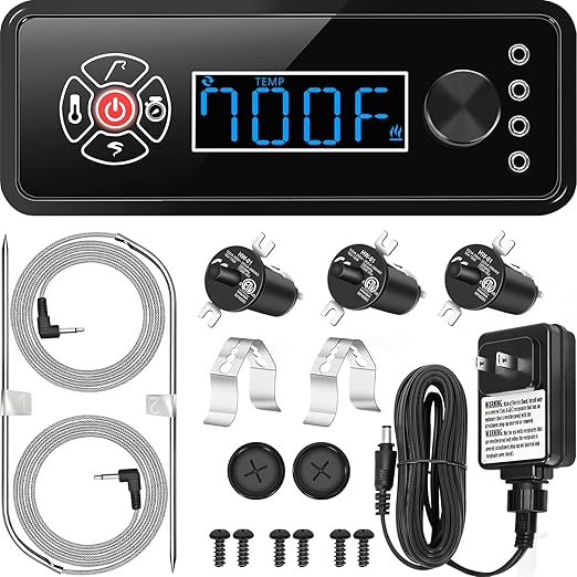 Control Panel for masterbuilt gravity Series 560/800/1050 Outdoor Smoker Grills, Non-wifi & Bluetooth, Power Adapter, Digital Controller Board, Replace 9904190036, 9904200043, 9904200004 Parts