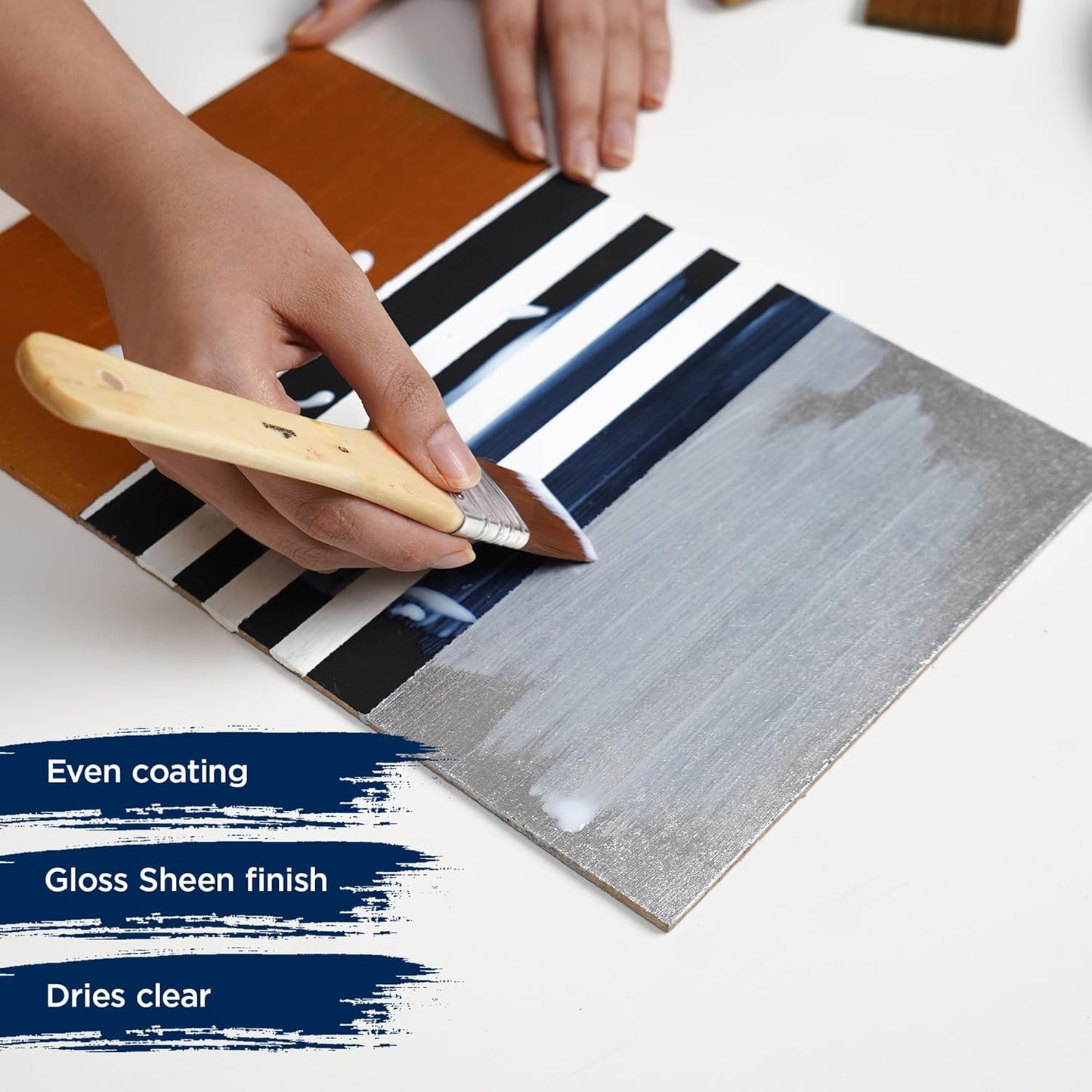 BLUEBIRD Signature Varnish for Acrylic Painting, Gloss, 3.4 Fl Oz (100ML), Non-Yellowing, Non-Toxic, Anti-Crazing, Gloss Varnish for Pro Artists, Hobby Painters & Kids