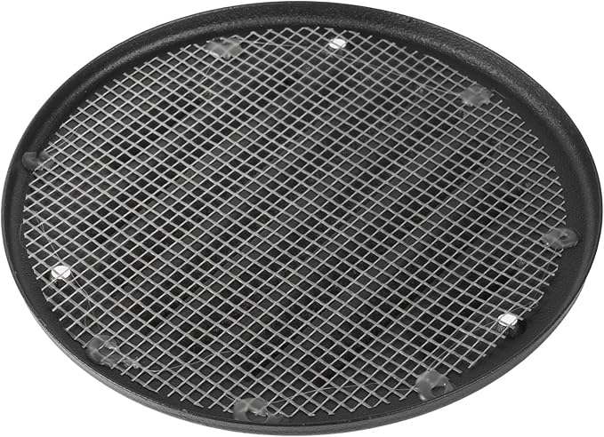 Square Ventilation Grille / 5" Inch Inside Measurement/Black Metal Air Vent Louver - Inside/Outside use/Ø 5.25" Inch Outer Measurement