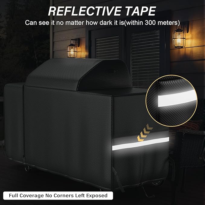 Grill Cover for Traeger Woodridge Pro & Elite, Compatible with BAC776 Full-Length All Weather Grill Cover – Waterproof Traeger Woodridge Pro Cover Accessories