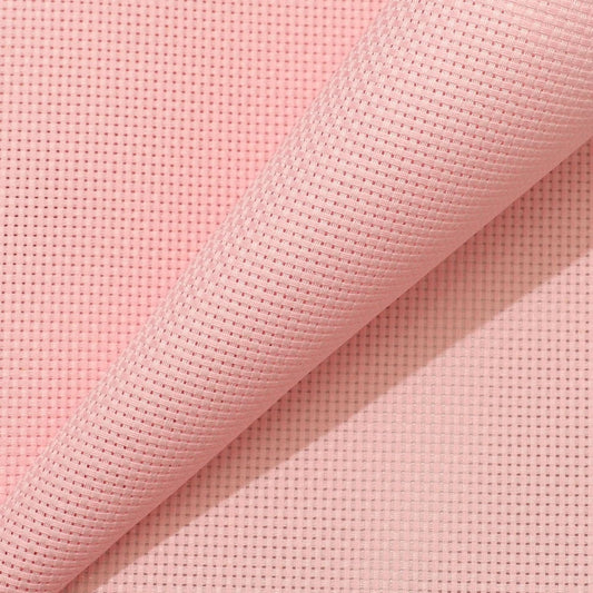 Aida Cloth 11 Count Cross Stitch Fabric,19×28inch (11CT,Pink)
