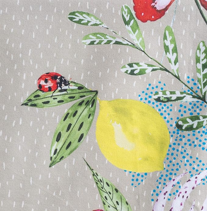 Maison d' Hermine Table Cloth Rectangle Table 100% Cotton 70 x 120 Inches Tablecloth Reusable Decorative for Dining Room, Farmhouse, Home, Party, Festive & Wedding Spring Summer - Jardin D'Ete - Fog