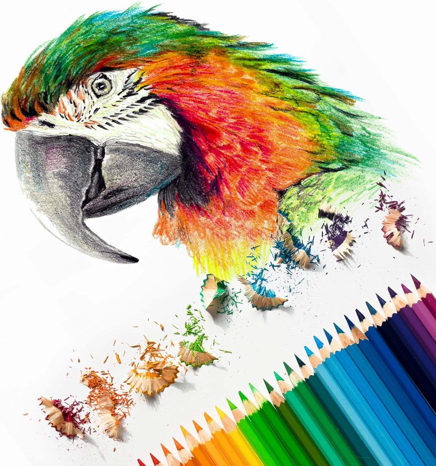 PATIKIL Watercolor Pencil, 6Pcs Water Soluble Pencils for Blending, Coloring, Sketch Drawing, Painting, Bright Orange