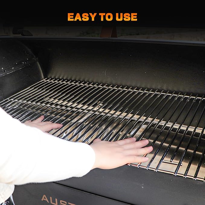 Stainless Steel Cooking Grates for PitBoss 1000 Series Austin XL Rancher XL Grill Parts,Grill Grids Replacement Parts for Traeger Pro 34 Wood Pellet Smoker Grills PitBoss PB1000 grill accessories