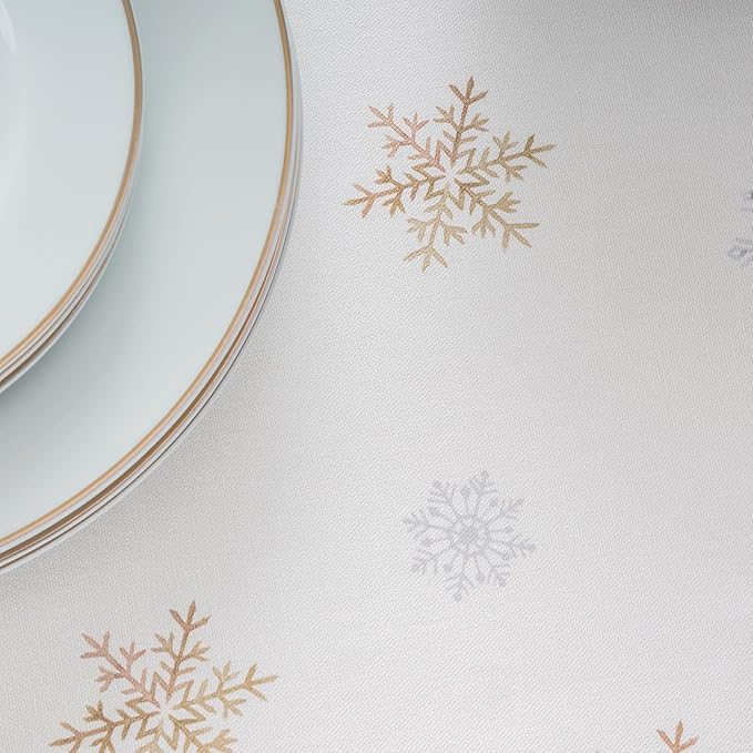 Maison d' Hermine Table Cloth Round Table 100% Cotton 63 Inches Fall Tablecloth Reusable Everyday Use for Thanksgiving Christmas Decorations Dining Farmhouse Party (Deer in The Woods)