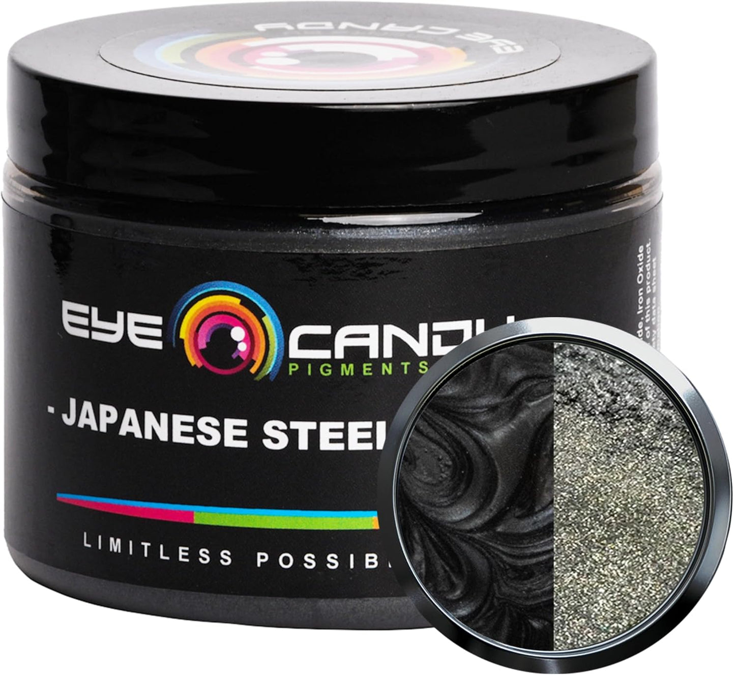 Eye Candy Premium Mica Powder Pigment “Japanese Steel Grey” (50g) Multipurpose DIY Arts and Crafts Additive | Epoxy, Resin, Bath Bombs, Paint, Soap, Nail Polish, Lip Balm (Japanese Steel Grey, 50G)