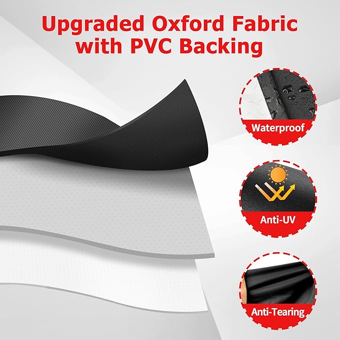 iCOVER Grill Cover 58 Inch, BBQ Grill Cover for Outdoor Grill, Anti-UV & Fade Resistant Gas Grill Cover, Waterproof Barbecue Grill Covers for Weber, Char-Broil, Nexgrill and More Grills.