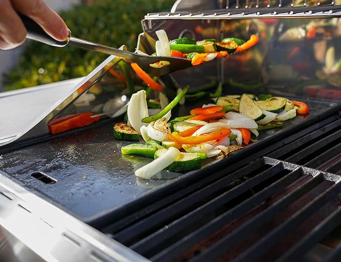 Monument Grills 4-Burner Liquid Propane Gas Smart bbq Grill Denali 425 with Cooking Plate(2 Items)