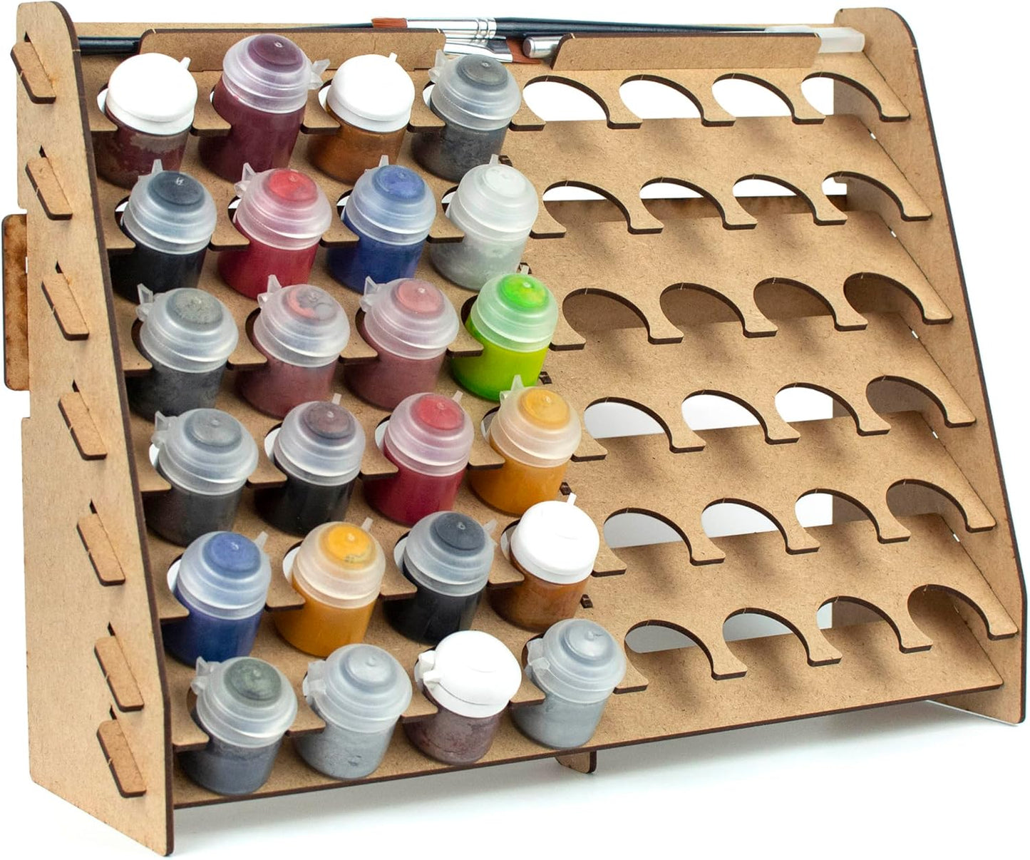 Paint Rack for model paints. Hobby craft Citadel compatible wall paint rack stand holder organiser storage for miniature warhammer art artists (33 mm)