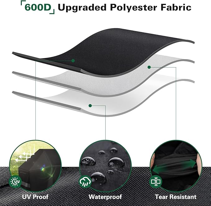 Heavy Duty 600D Grill Cover Fit for 61527 Napoleon 425 Series Grill and Fits 61427 Napoleon 525 Series Rogue Grill Accessories