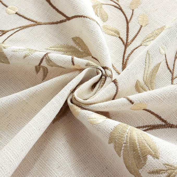 Pahajim Rustic Linen Tablecloth Cotton Waterproof Table Cloth for Kitchen Dining with Tassel Rectangle Tablecloths Rectangle/Oblong,55''x102'',8-10 Seats