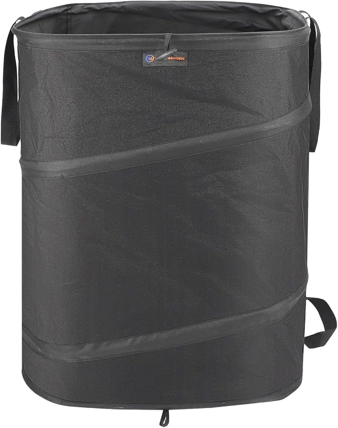 YUDI & GARDEN 46 Gallon Square Collapsible Yard Waste Bin, Collapsible Trash Can, Camping Trash Can - for Collecting Weeds or Leaf or Yard and Party Waste