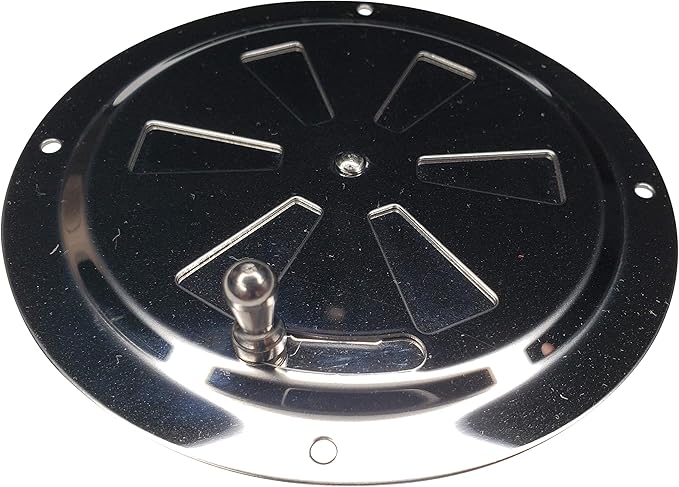 4" BBQ Smoker Air Vent (Stainless Steel) - Pinwheel Grill Damper For Increased Airflow