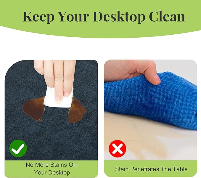 13-Inch Faux Leather Round Placemats Set of 12, Waterproof Anti-Slip Dual Sided Place mats, Heat Resistant Washable Table Mats with Coaster, Suitable for Indoor & Outdoor (12, Black Navy Blue)