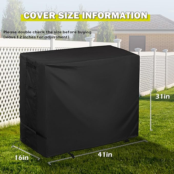 Grill Cover for KingChii 2-Burner 19" Outdoor Flat Top Propane Griddle, Griddle Cover for SKOK Portable 2-Burner Propane Flat-Top Gas Grill