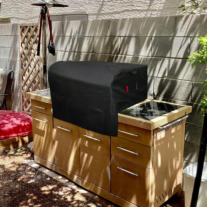 Built-in Grill Cover 32" Fits for Bull 30",Hygrill 3 Burner,Hygrill 32",Blaze 25" & 32" Built in Grill,Most 25"-32" Built in Grill,Island BBQ Grill Top Cover,Countertop Grill Cover
