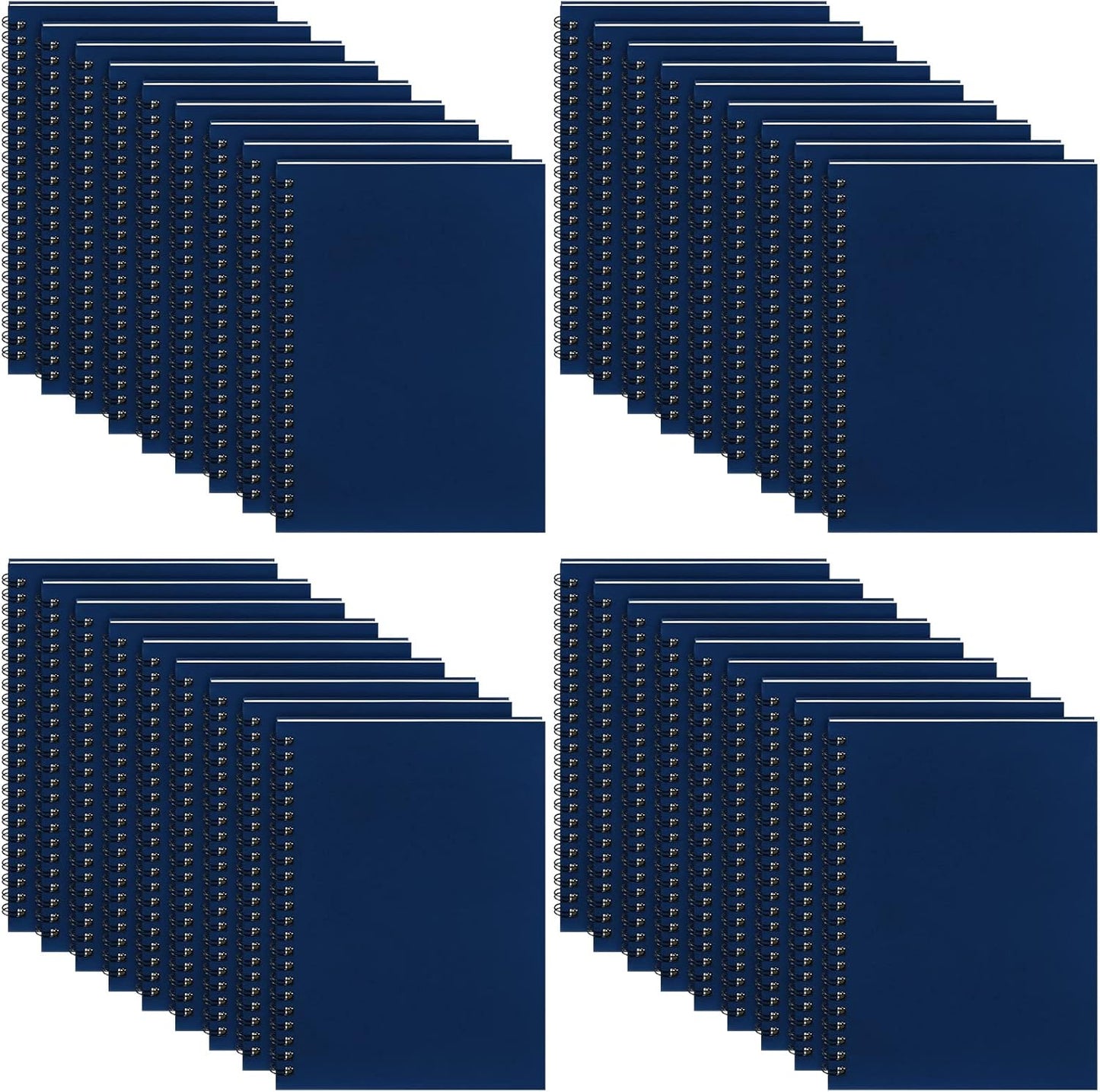 Yahenda 36 Pcs Spiral Notebook Bulk A5 Journal Lined 8.3'' x 5.5'' Writing Composition Paper Small Notepad Subject Notebook for Students Office Business Back to School Supplies (Deep Blue)