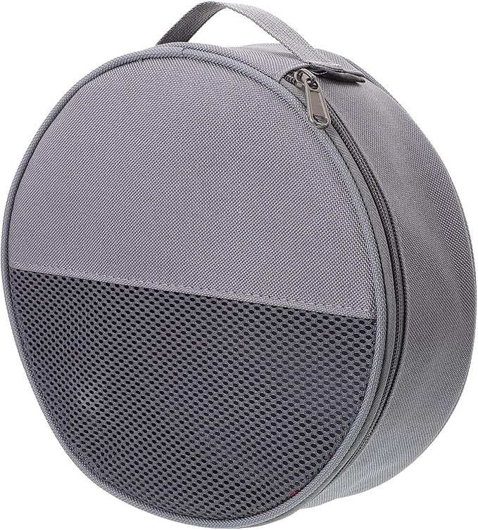 SUPVOX Outdoor Tableware Bag for Camping Plate Organizer with Mesh Pockets and Oxford Cloth Durable Portable Storage 8.66X8.66X2.36 Inch for Hiking Picnic