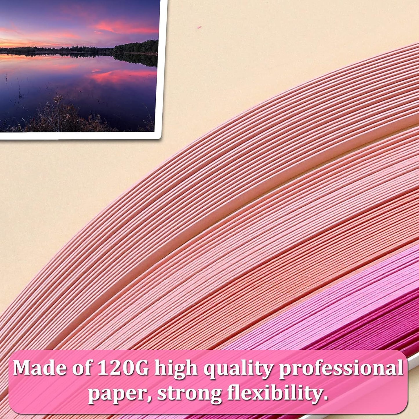 Zorfeter 9 Sets Multi-Color Quilling Paper Strips Kits 900 Strips 42 Colors, 3mm Width, 15" Length