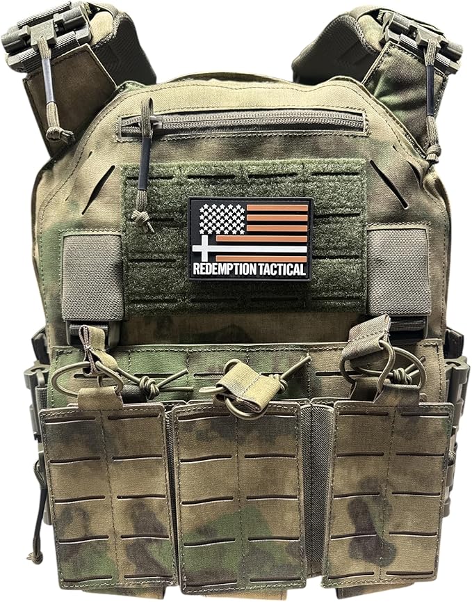 Redemption Crusader 2.0 Molle Quick Release Buckles Airsoft Vest With Adjustable Size Sides And Triple Pouch