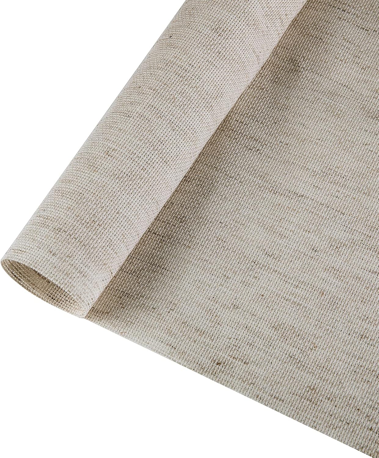 Aida Cloth Big Size 18 Count, Light Oatmeal Cross Stitch Fabric, 59 inch by 36 inch (59 inch by 1 Yard)