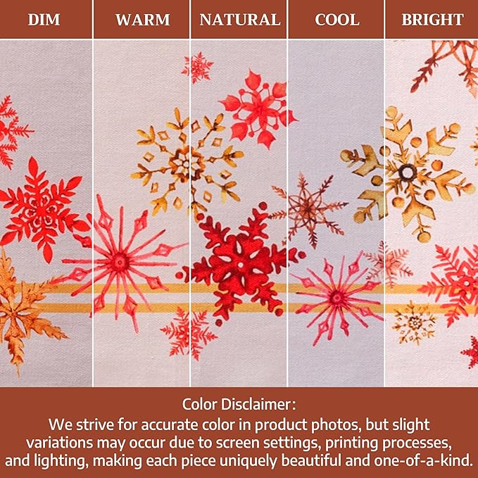 Maison d' Hermine Table Cloth Rectangle Table 100% Cotton 60 x 120 Inches Fall Tablecloth Reusable Everyday Use for Thanksgiving Christmas Decorations Dining Farmhouse Party (Crystal Star)