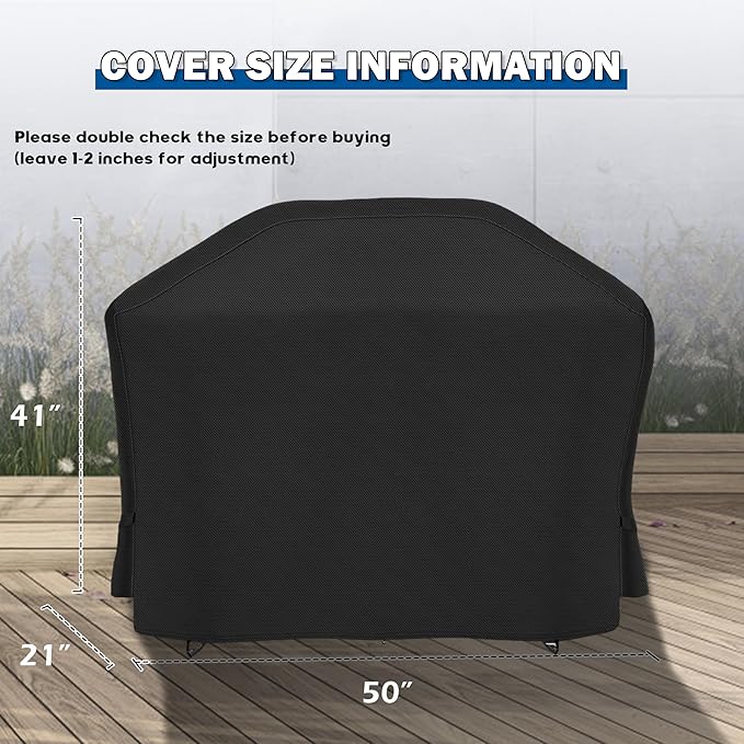 Grill Cover for Electactic 3-Burner Propane Gas Grill with Side Burner, Griddle Cover for Electactic G31PRO 48in Outdoor BBQ Grill
