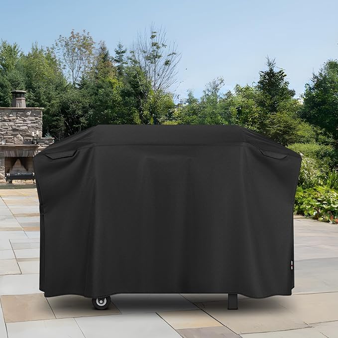 Unicook 5483 Griddle Cover for Blackstone 28 Inch Cooking Station with Hood, Heavy Duty Waterproof Flat Top Gas Grill Cover, All Weather Protection for BBQ Griddle, Black