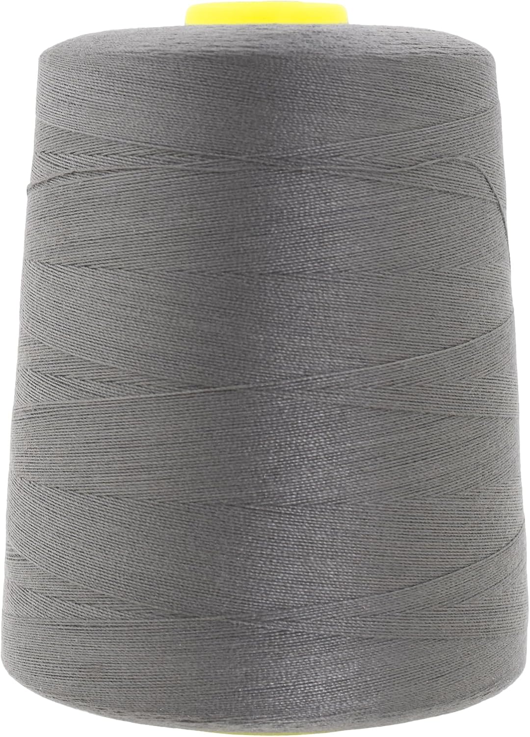 Mandala Crafts 4 Pack of Serger Threads Cones Spools - 20S/2 24000 Yards Polyester Dark Gray Threads for Sergers Machine and Overlock Quilting Sewing Machine