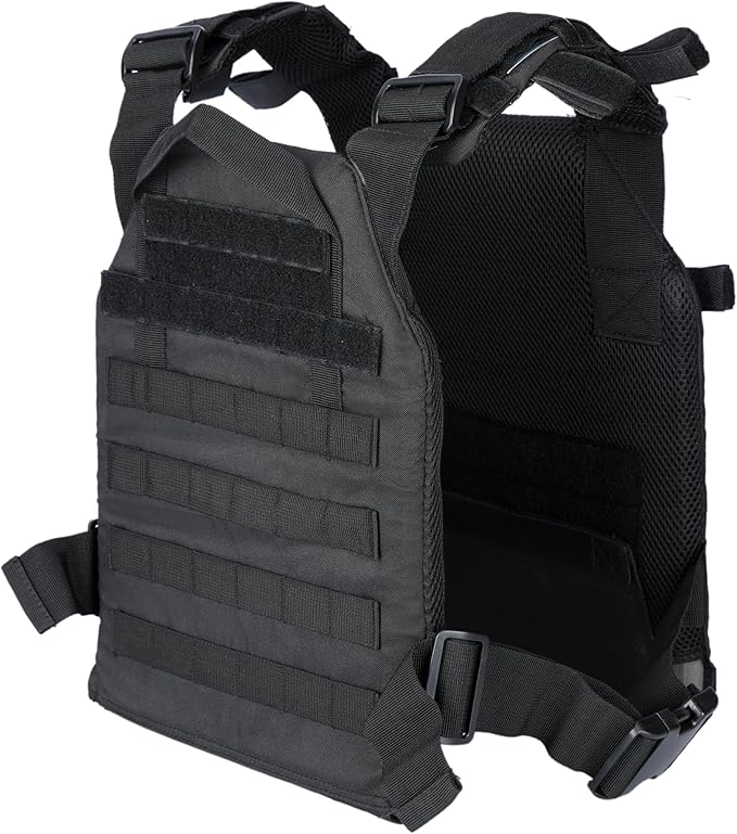 Greencity Weight Vest Adjustable Strength and Endurance Training, Tactical Vest Quick Release with Molle System, Fitness Workouts, Running