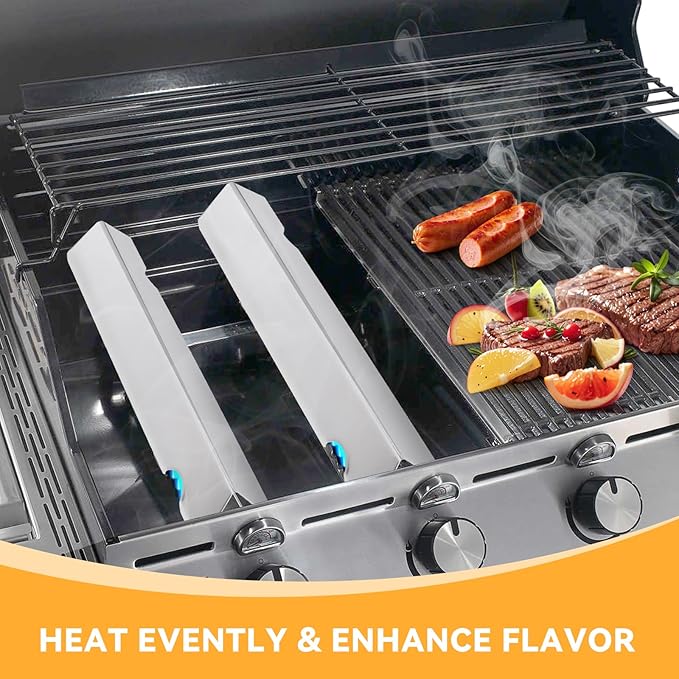 17.1" Stainless Steel Flavorizer Bars for Weber Genesis II Grill Parts, GS4 Genesis II/II LX 300, II E-310, II E-315, II E-335, II LX-340 Replacement Parts, for Weber 66795, 5 Pcs