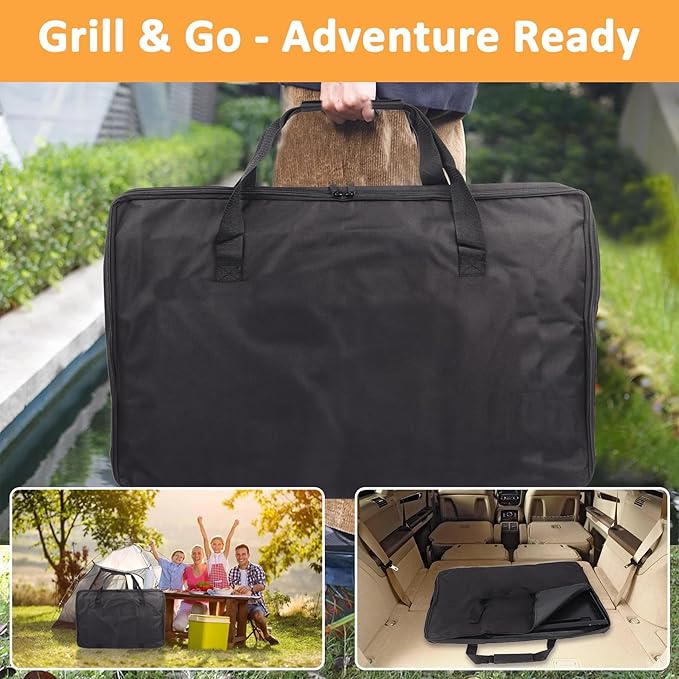 7036 Griddle Cover for Weber Genesis 400 Series Griddle Carry Bag, Waterproof Flat Top Griddle Cover for Weber 6789 Griddles, 600D Portable Full-Size Storage Bag for Genesis Griddle Insert