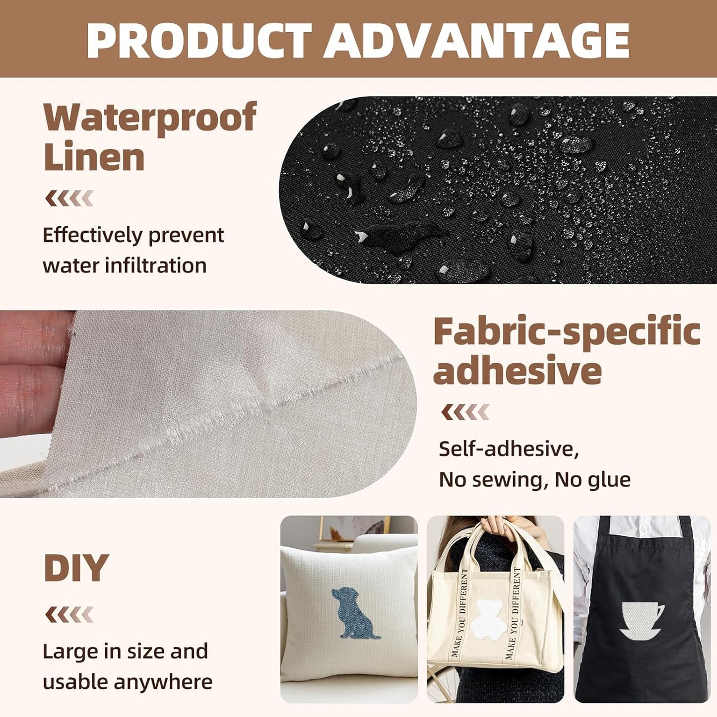 Fabric Repair Patch, 17X79 Inch Fabric Large Repair Tape, Self-Adhesive Patches for Furniture, Sofa, Car Interior, Shoes, Hand Bag, Clothing (Dark Blue, 17X79 Inch)