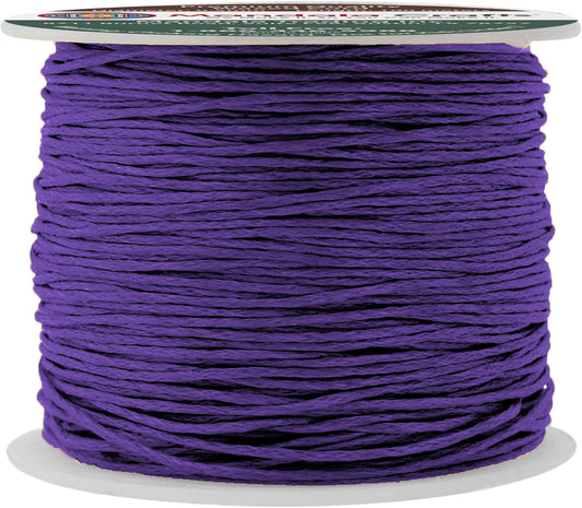 Mandala Crafts 0.5mm 109 Yards Purple Cotton Waxed Cord for Jewelry Making Bracelet Cord Waxed String - Beading String Thread Jewelry Cords for Necklaces String