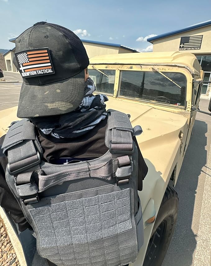 Redemption Crusader 2.0 Molle Quick Release Buckles Airsoft Vest With Adjustable Size Sides And Triple Pouch