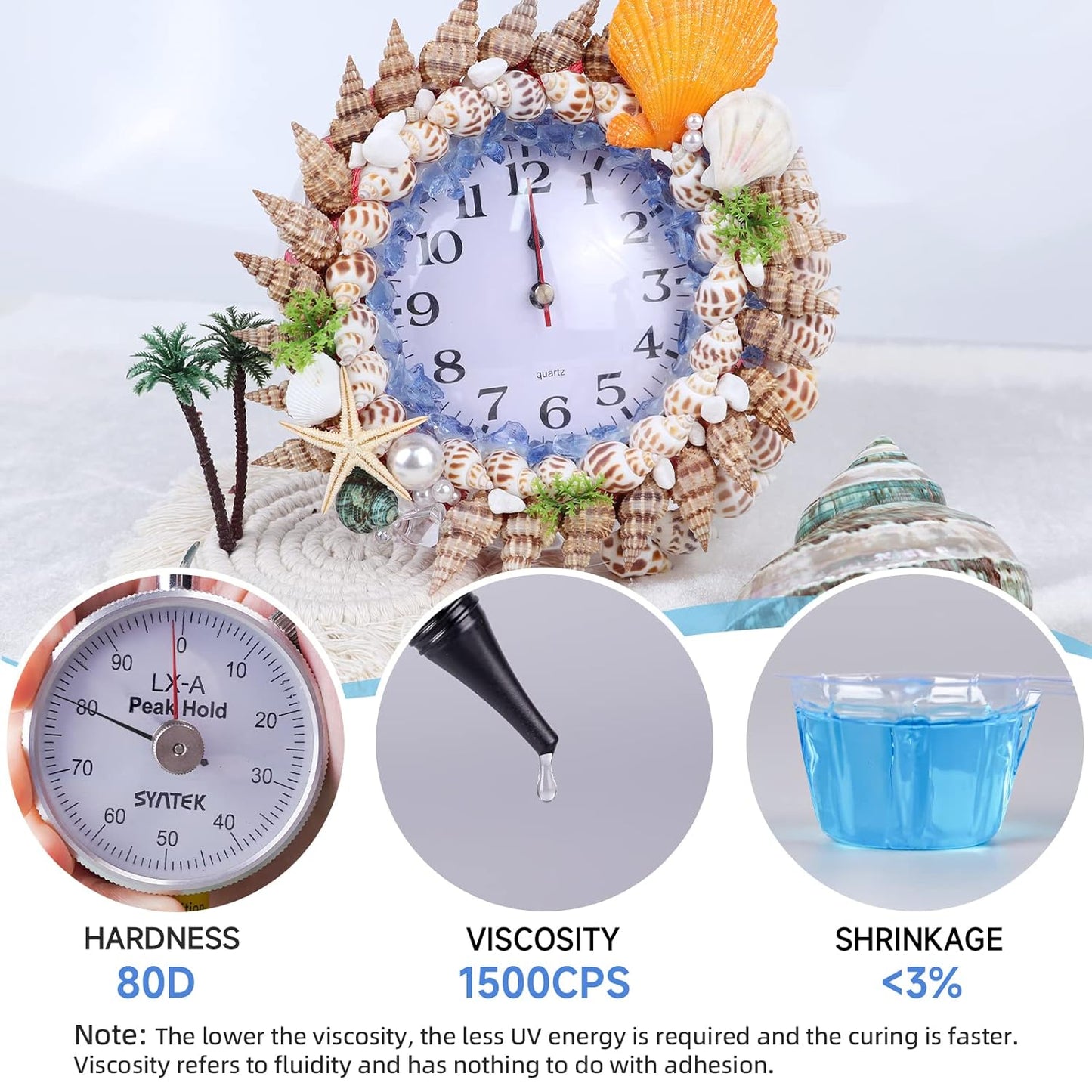 LET'S RESIN UV Resin Kit with Light, Bonding&Curing in Seconds, 30g UV Resin with Flashlight for Welding, Jewelry UV Glue Adhesive for Plastic Repair, Glass Light, Craft Decor